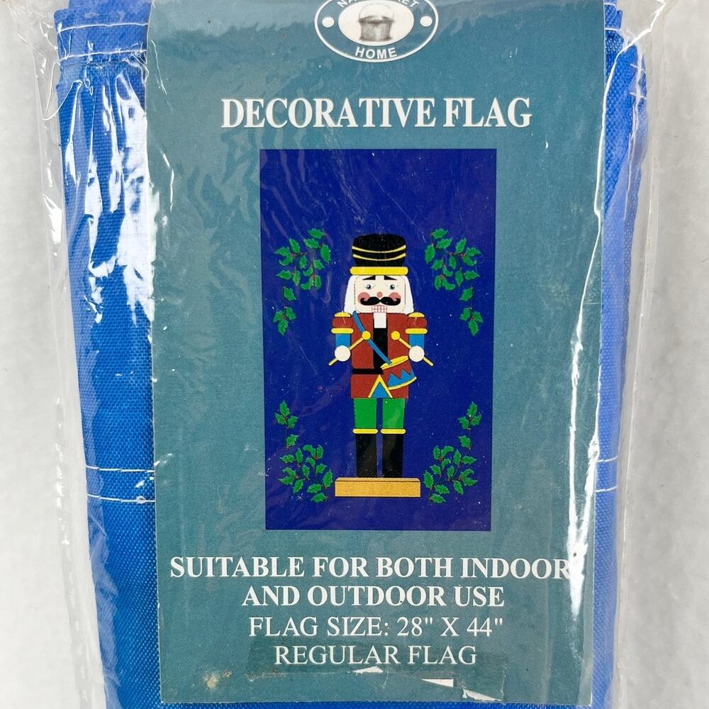 Nantucket Home Nutcrackers Decorative Flag 28" x 44" New